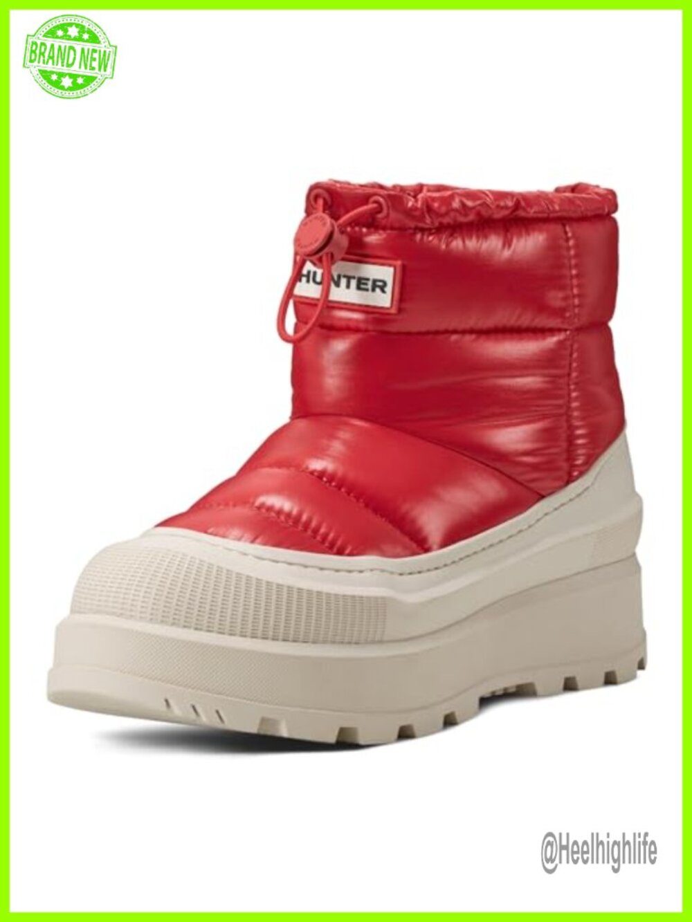 Waterproof Ankle Booties Round Toe Bungee Closure Cushioned Comfort